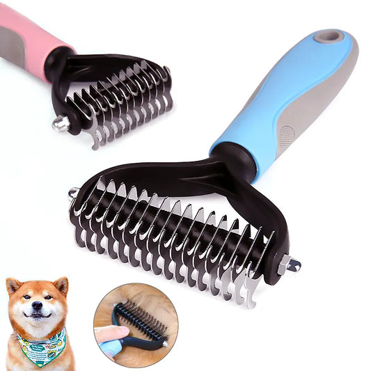 Fur Fighter: Pet Grooming Comb & Brush for Knots and Shedding